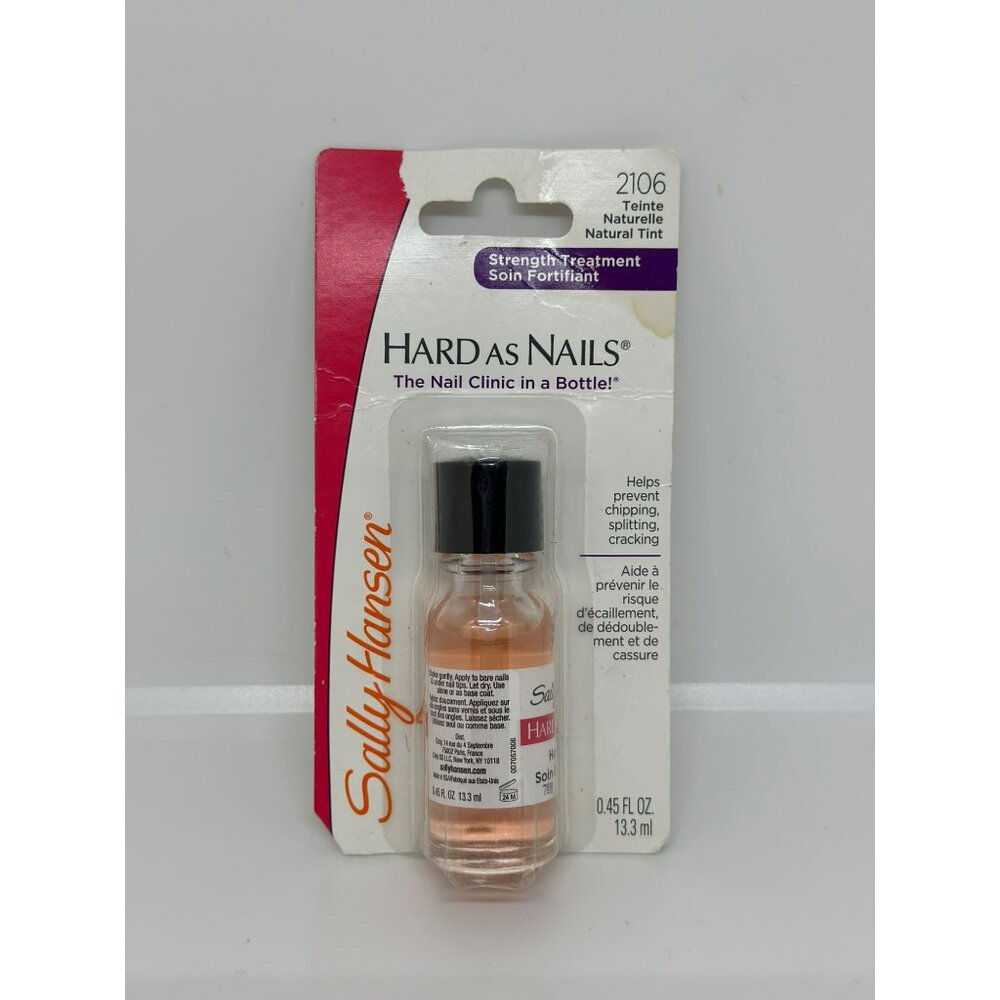 NIP‎ Sally Hansen Hard As Nails Strength Treatment 2106 Natural Tint 0.45 Fl Oz